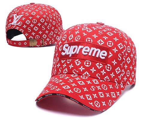 supreme lv red cap|supreme shoes louis vuitton.